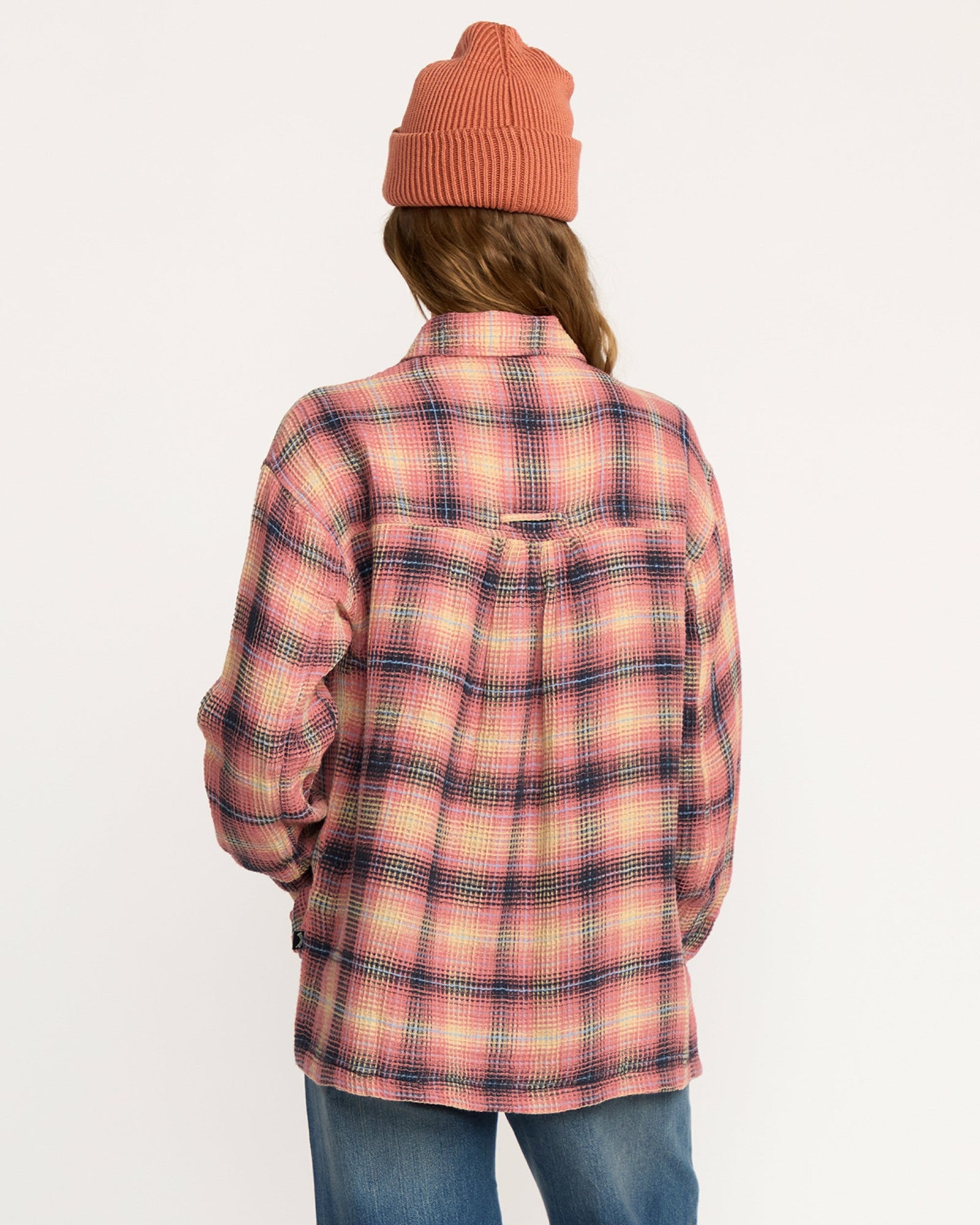Billabong Women's Big Bear Long Sleeve Shirt - Mountain Rose