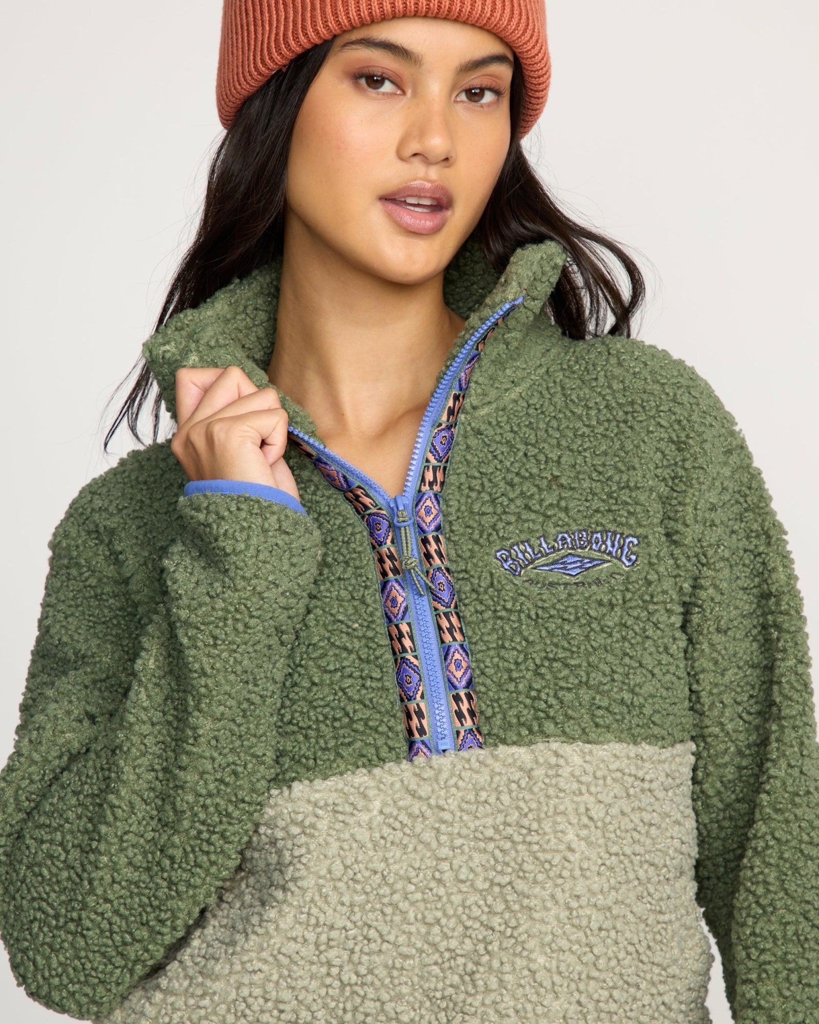 Billabong Women's A\/Div Horizon Mock Neck Half Zip Sweatshirt - Treehugger