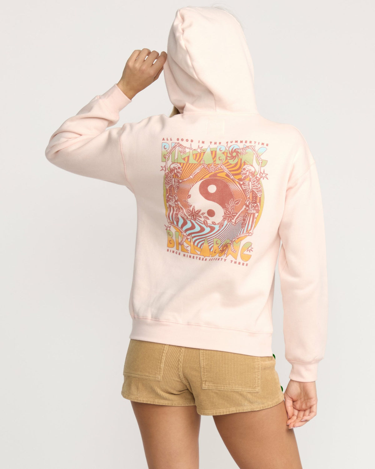 Billabong Women's All Good In Summer Hoodie - Light Peach