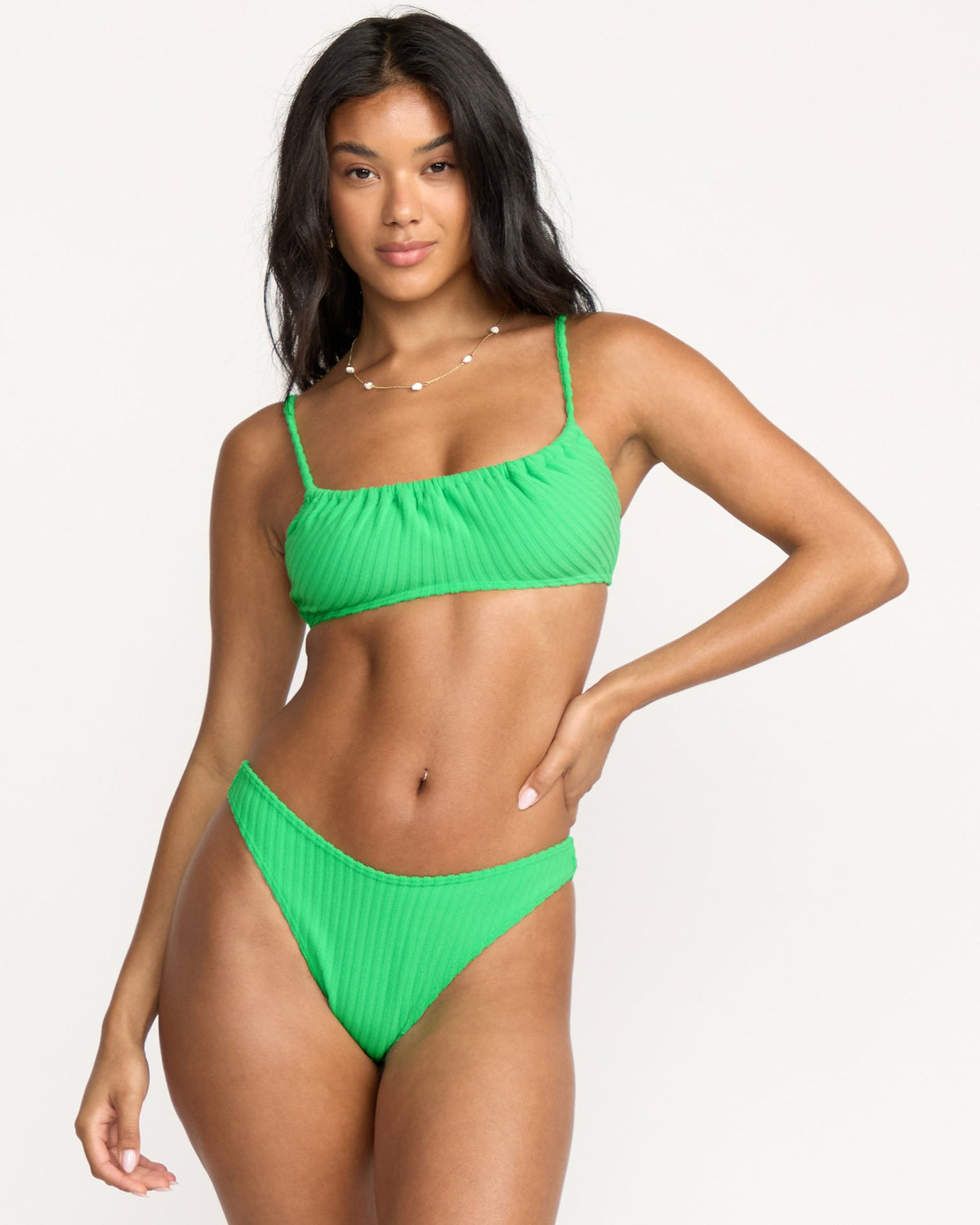 Billabong Women's Josie In The Loop Mila Bralette Bikini Top - Jungle Green