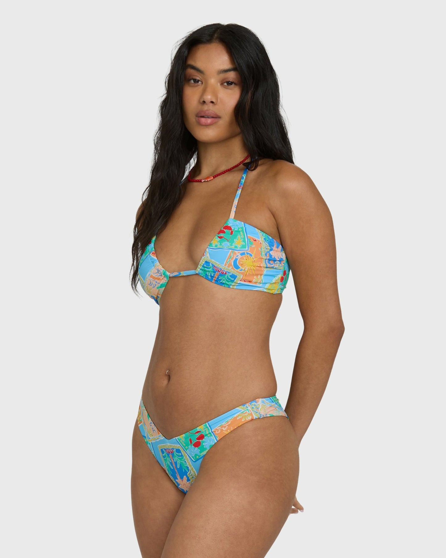 Billabong Women's Coastal Cruise V Hike Bikini Bottoms - Dream Blue