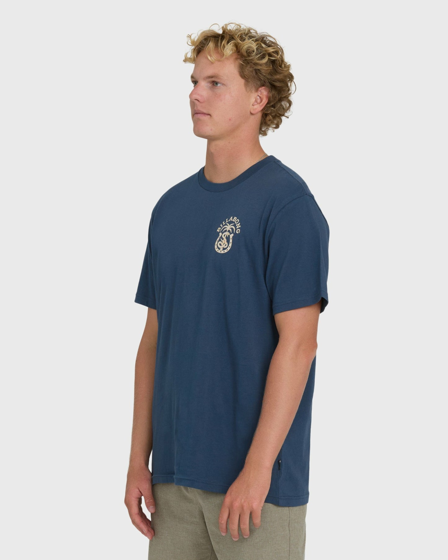 Billabong Men's Forge Premium Short Sleeve Cotton T-Shirt - Dark Denim