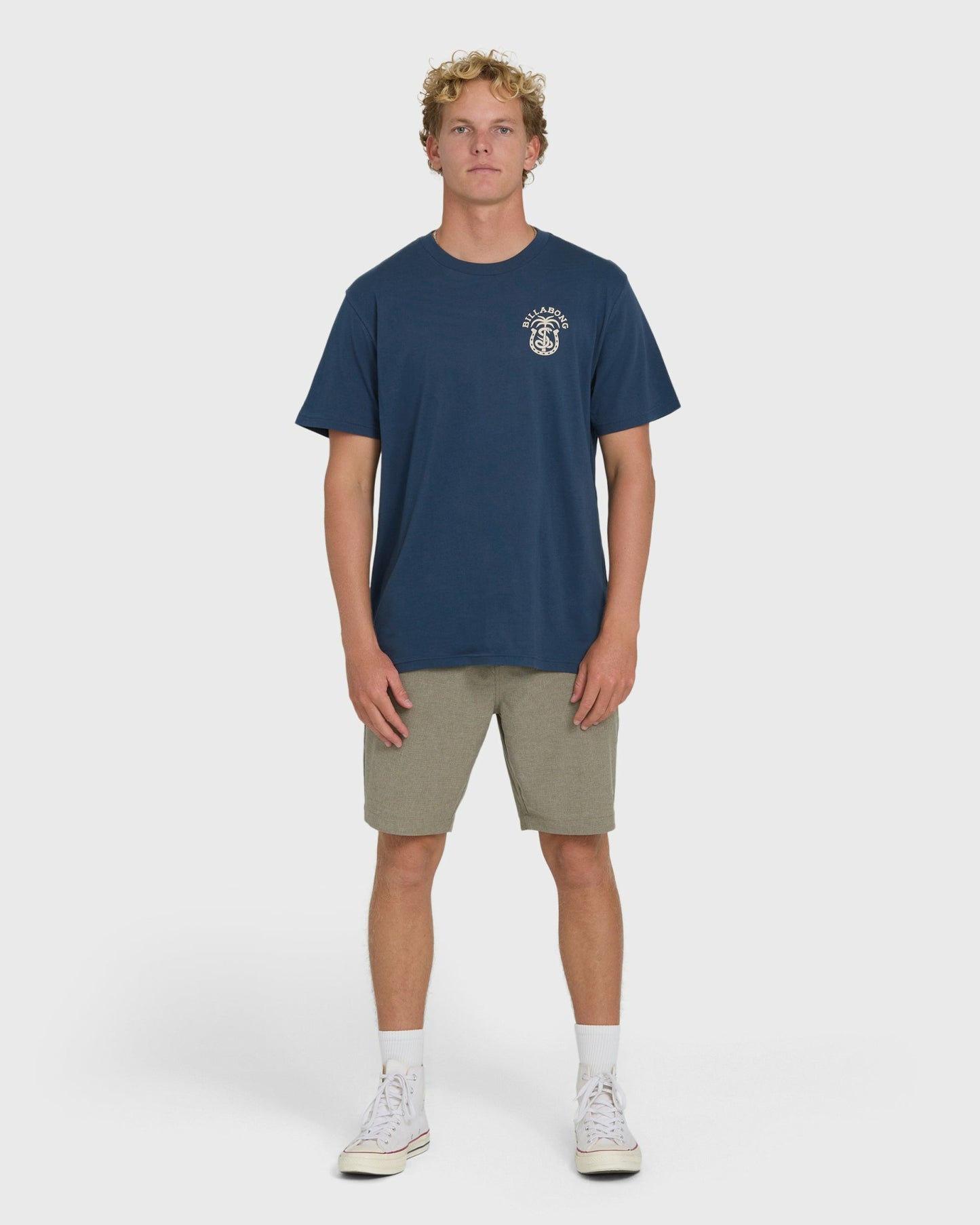 Billabong Men's Forge Premium Short Sleeve Cotton T-Shirt - Dark Denim
