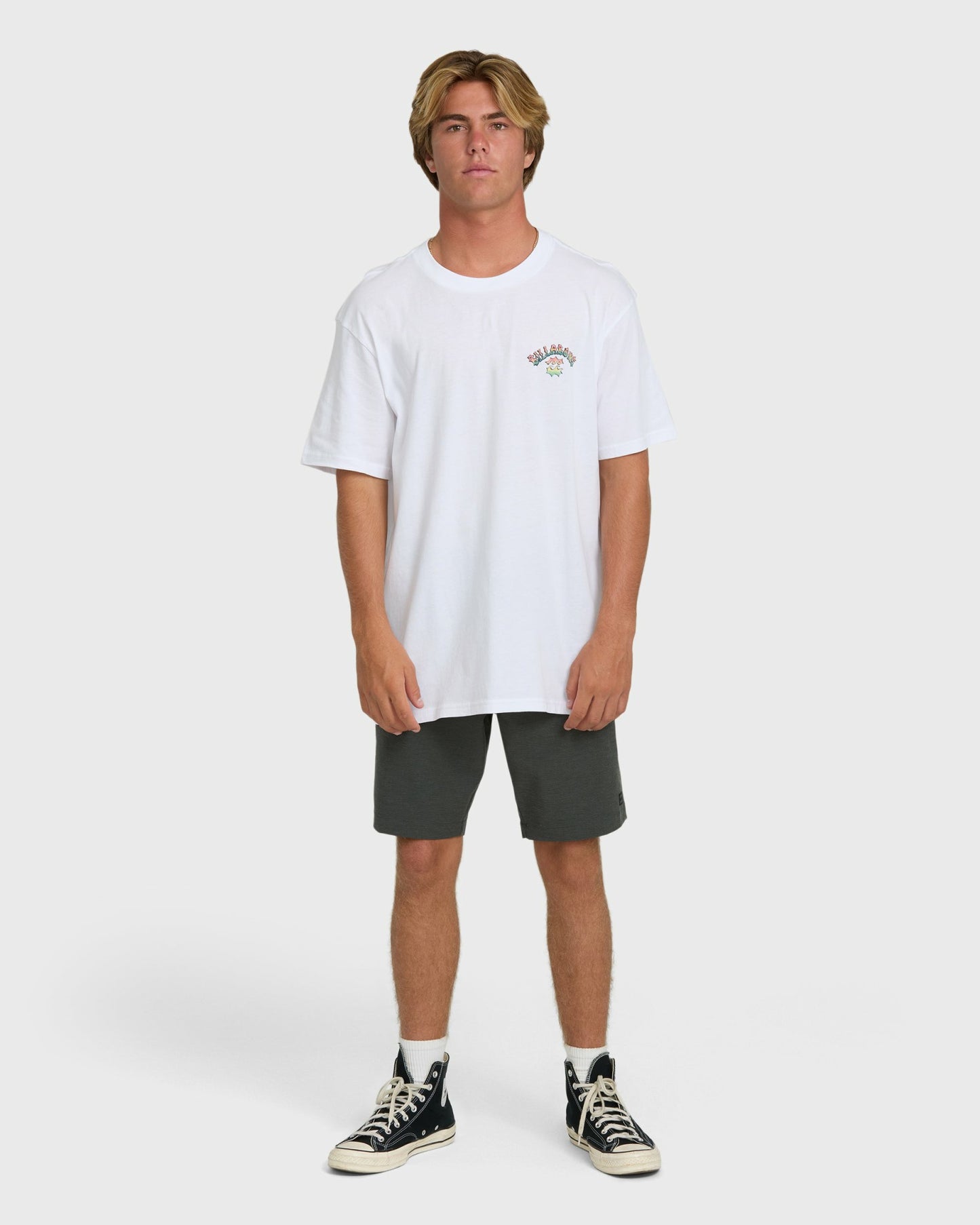 Billabong Men's Nanda Ormond Occy Premium Short Sleeve Knit Graphic T-Shirt - White