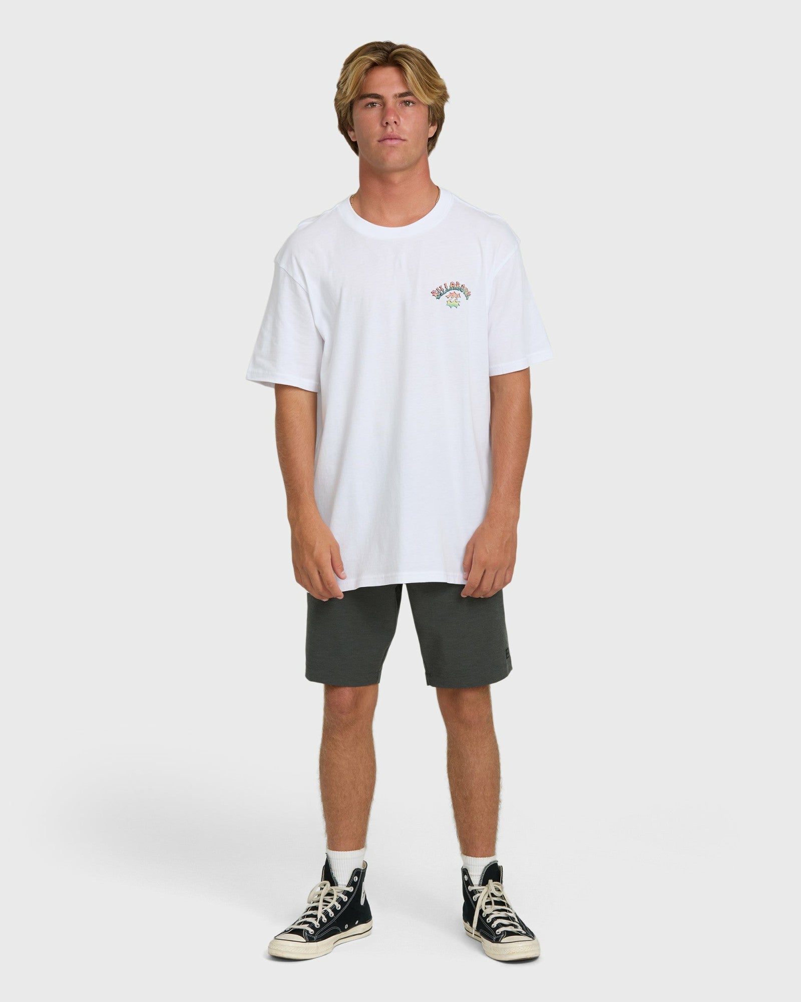 Billabong Men's Nanda Ormond Occy Premium Short Sleeve Knit Graphic T-Shirt - White