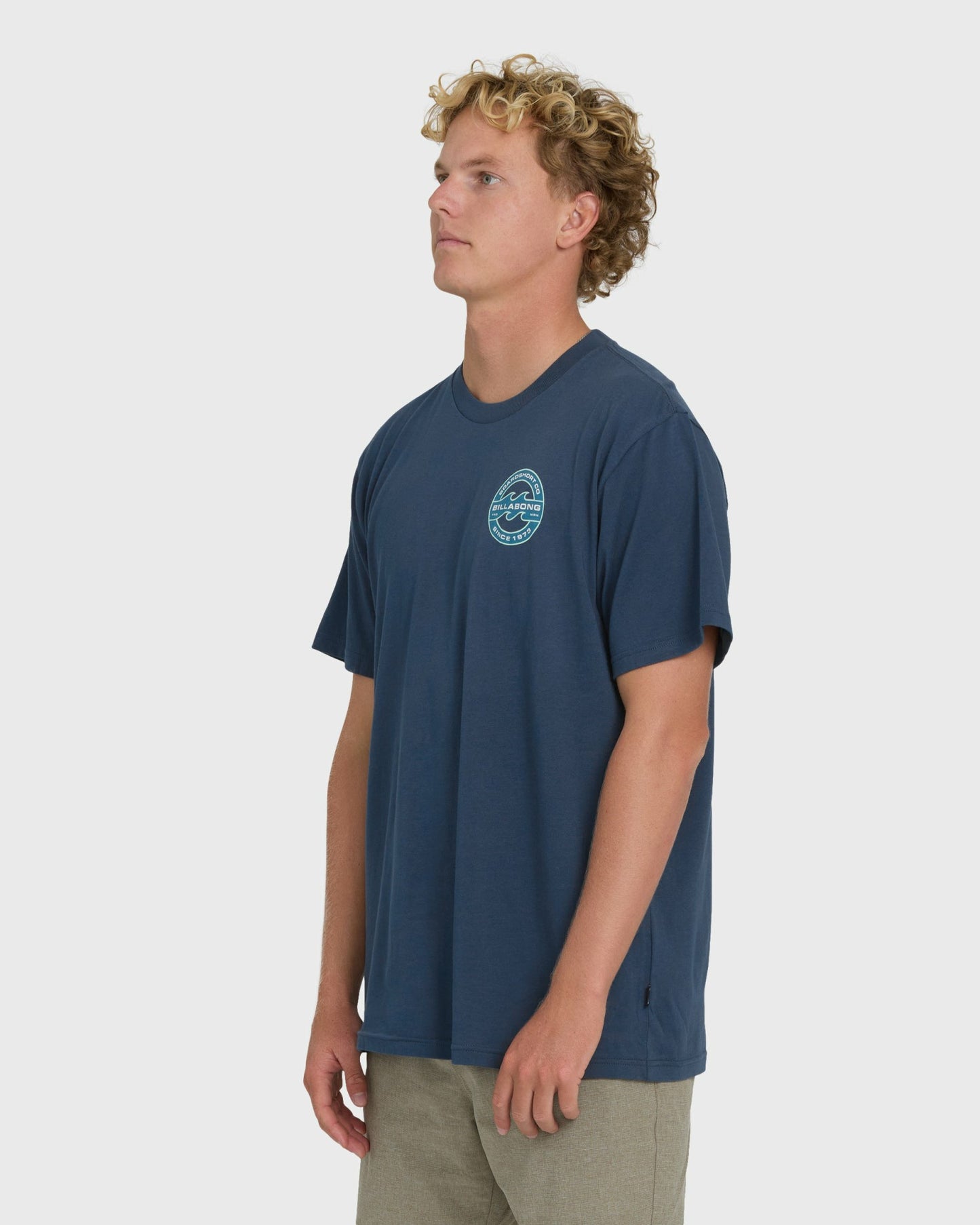 Billabong Men's Hollow Fill Premium Short Sleeve T-Shirt - Dark Denim