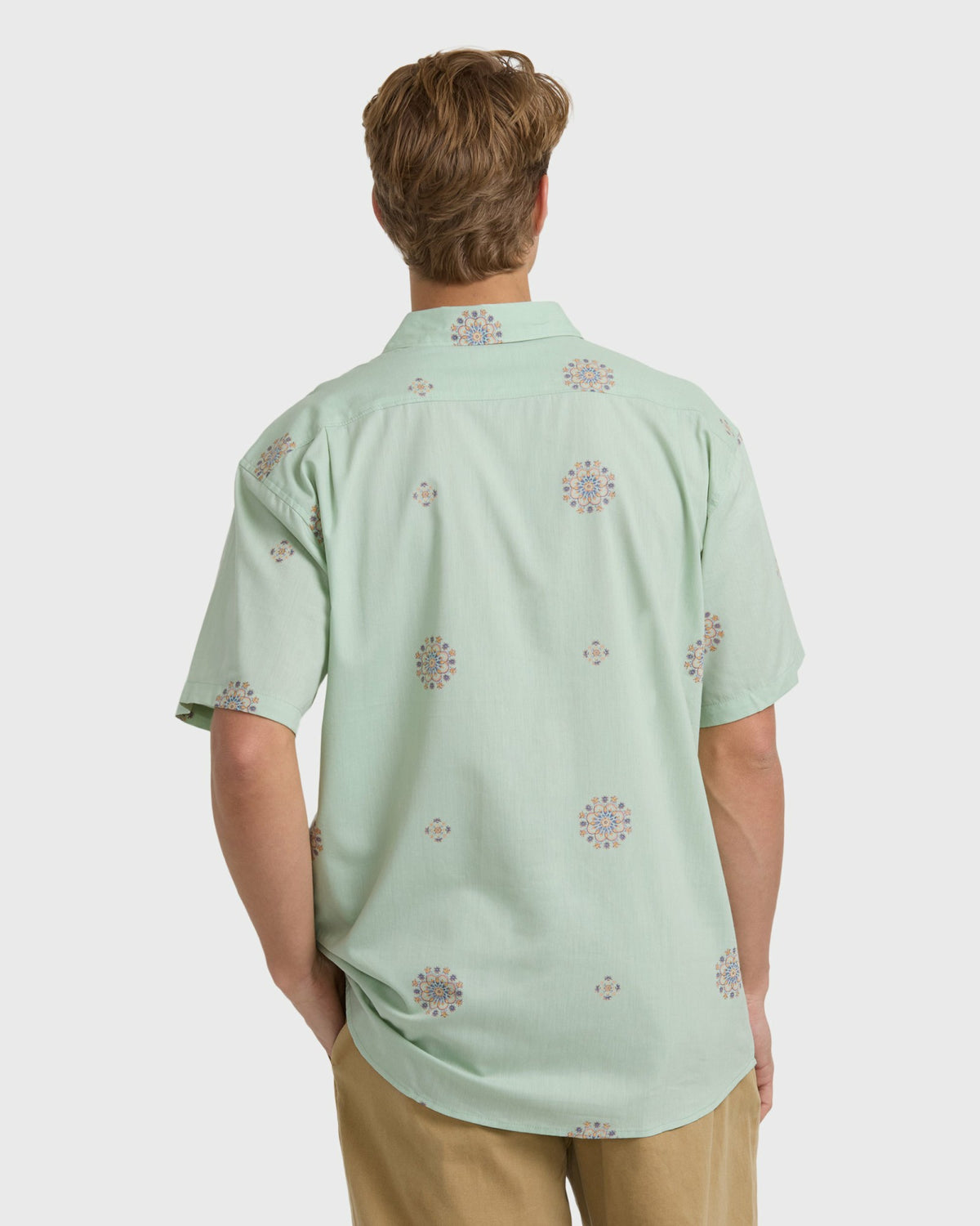 Billabong Men's Sundays Mini Short Sleeve Woven Shirt - Seafoam