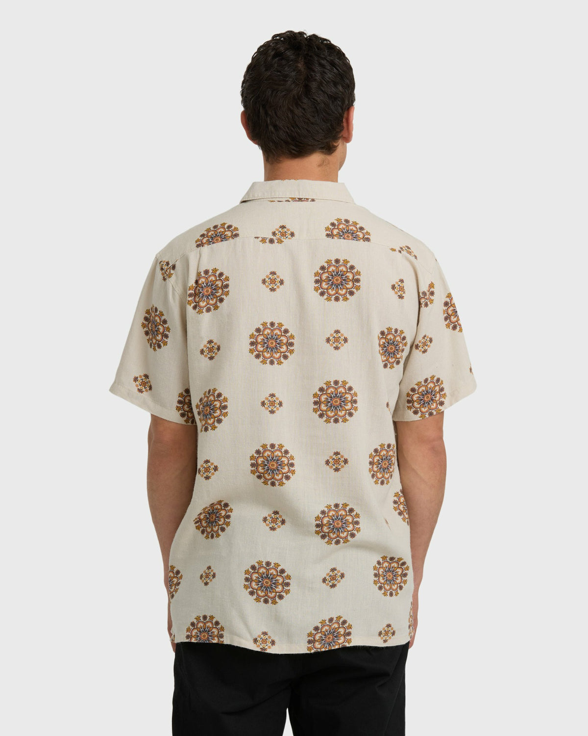 Billabong Men's Cordoba Short Sleeve Shirt - Cream