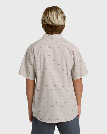 Billabong Men's Sundays Mini Short Sleeve Woven Shirt - Ash Rose