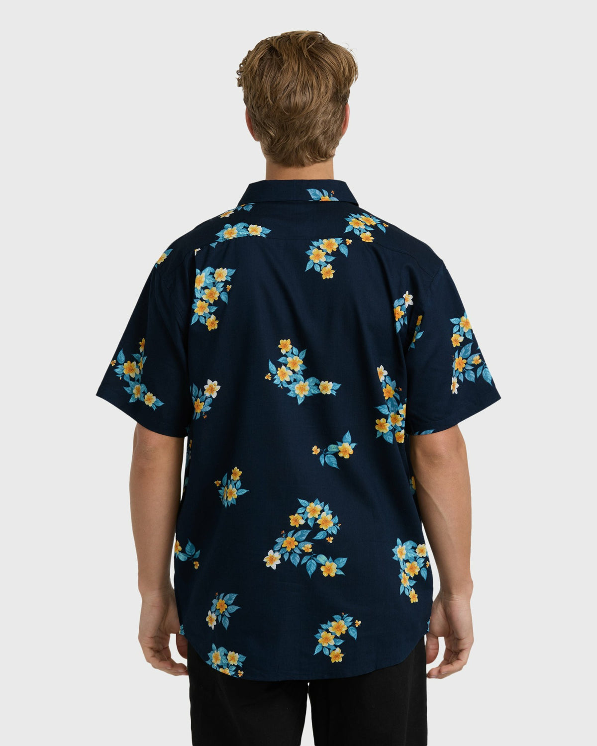 Billabong Men's Sundays Mini Short Sleeve Woven Shirt - Navy
