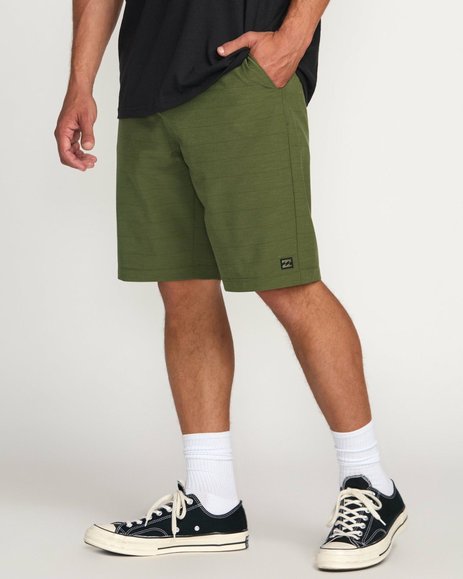 Billabong Men's Crossfire Submersible 21\" Hybrid Shorts - Olive