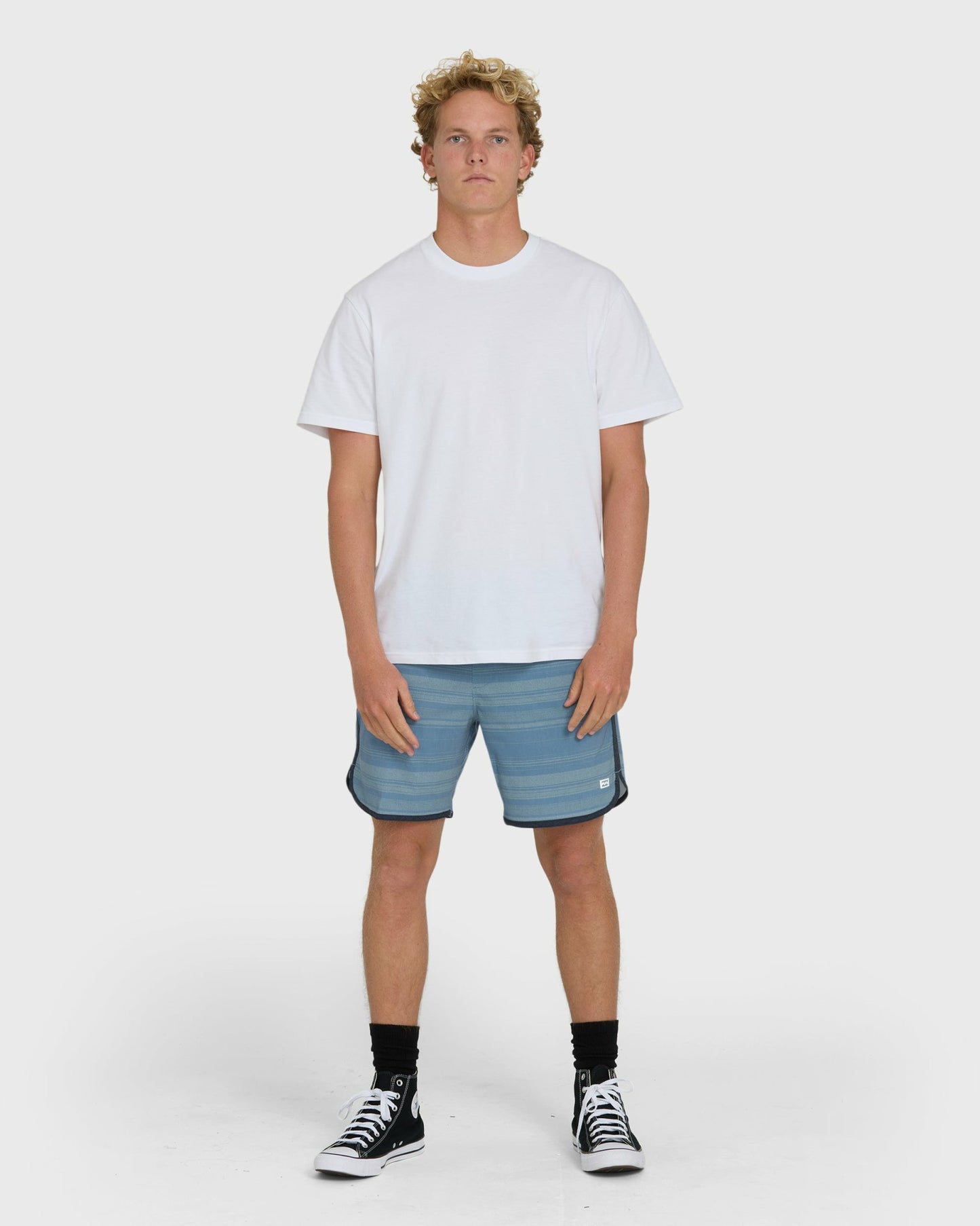 Billabong Men's Surftrek Transit Elastic 17\" Hybrid Shorts - Mid Blue