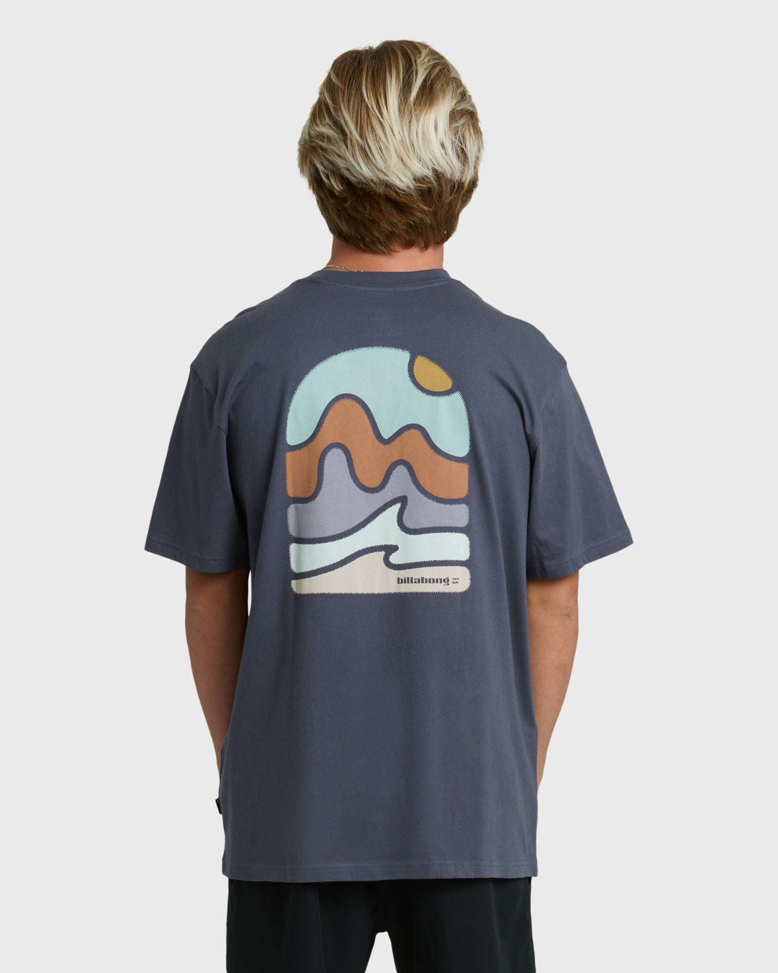 Billabong Men's Sun Down Adiv Premium Short Sleeve T-Shirt - Graystone