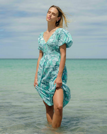 Billabong Women's Go Coastal Midi Dress - Blue Bird