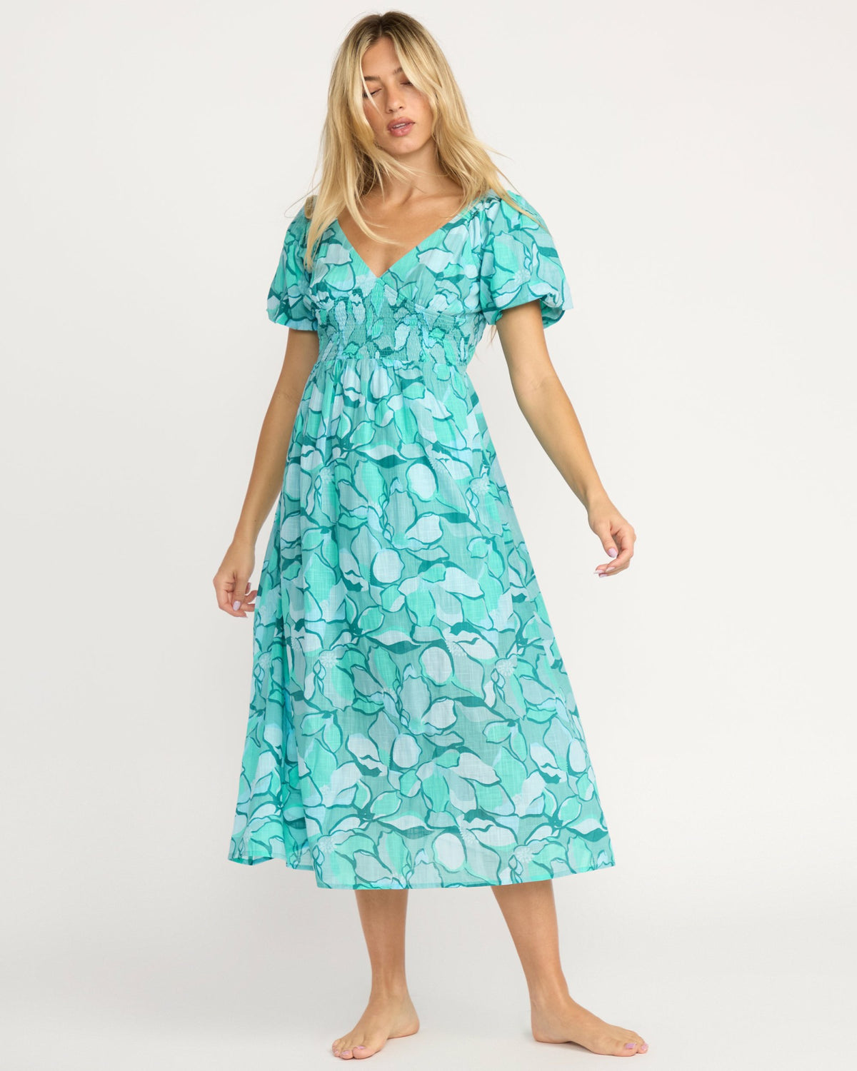 Billabong Women's Go Coastal Midi Dress - Blue Bird