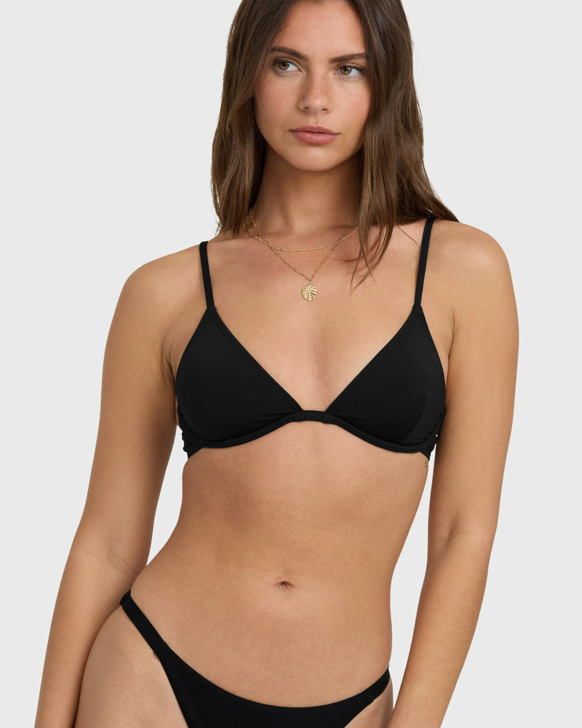 Billabong Women's Sol Searcher Reese Underwire Bikini Top - Black Pebble