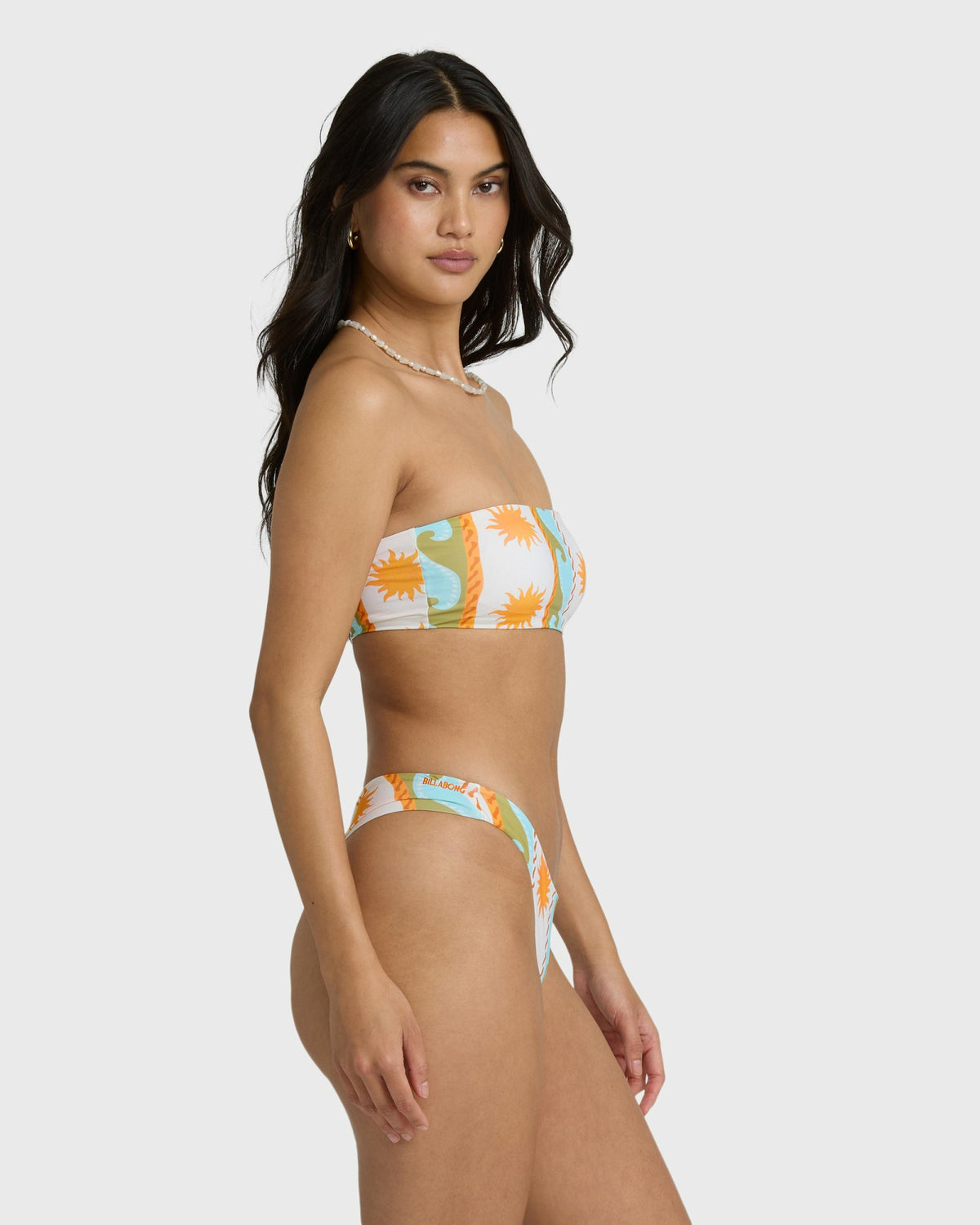 Billabong Women's Sunblind Tully Tube Top Bandeau Bikini Top - Salt Crystal