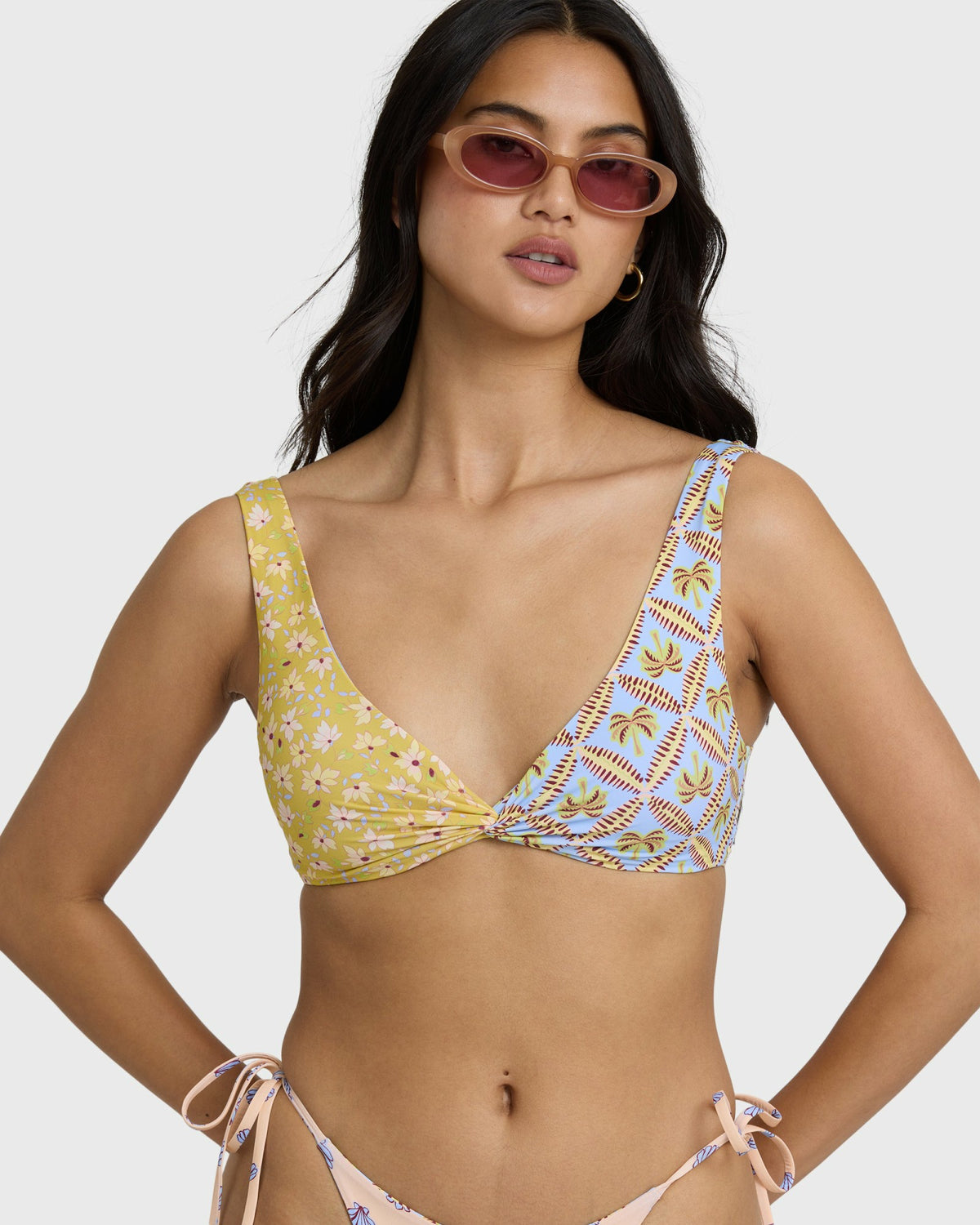 Billabong Women's Soul Stoke Twist Tank Swim Tank Bikini Top - Twilight Blue