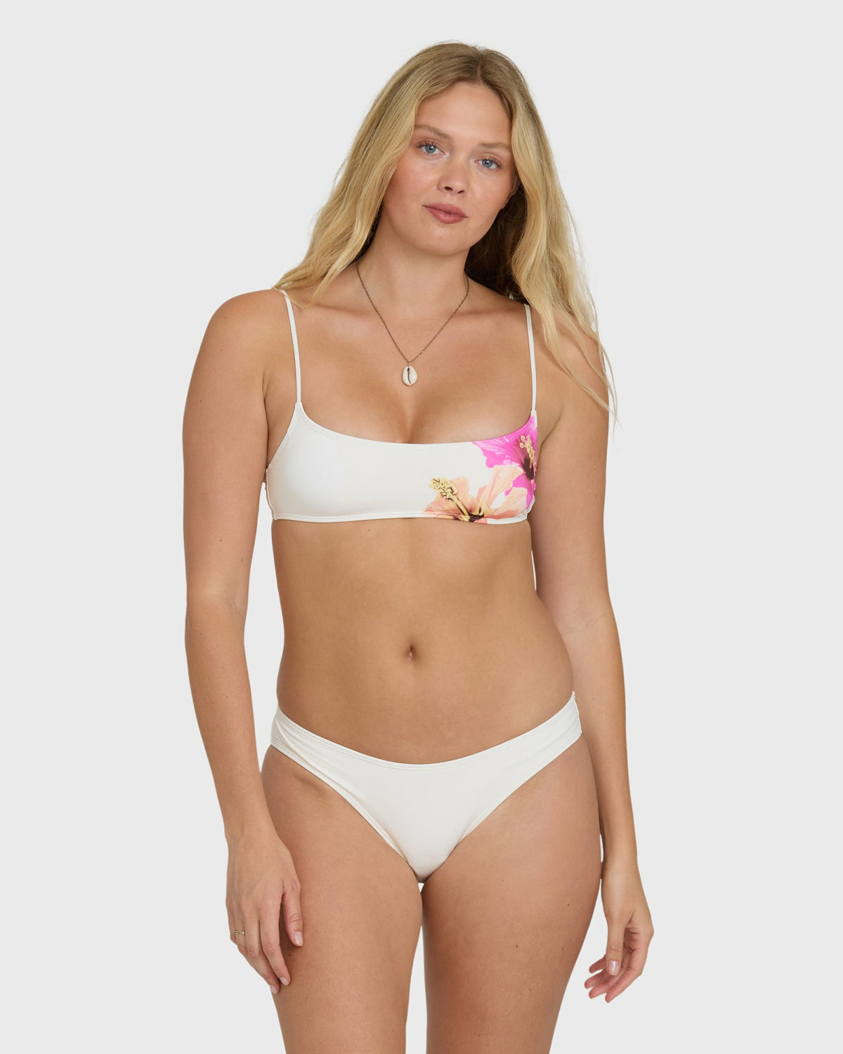 Billabong Women's Sunny Shore Bondi Medium Bikini Bottom - Salt Crystal