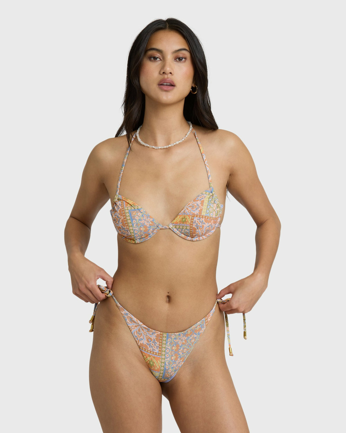 Billabong Women's Take It Back Tie-side Tanga Skimpy Bikini Bottom - Twilight Blue
