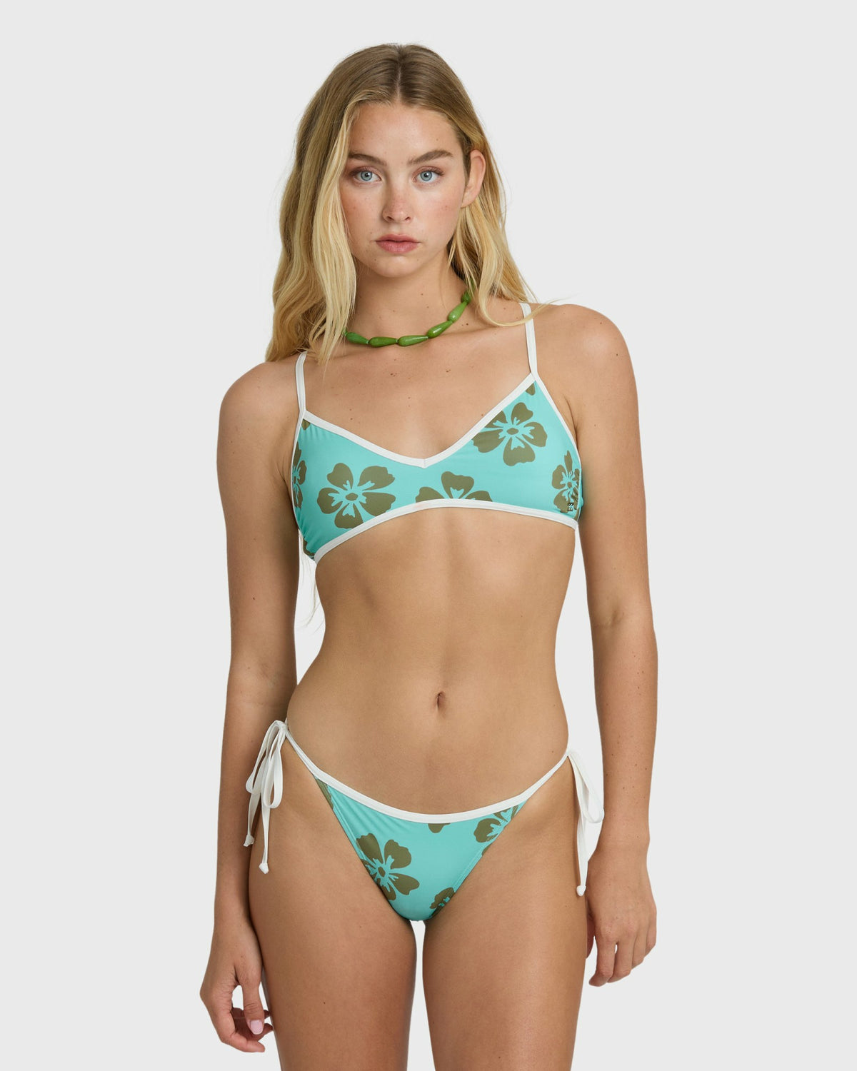 Billabong Women's Last Summer Tie-side Tropic Medium Bikini Bottom - Ocean Spray
