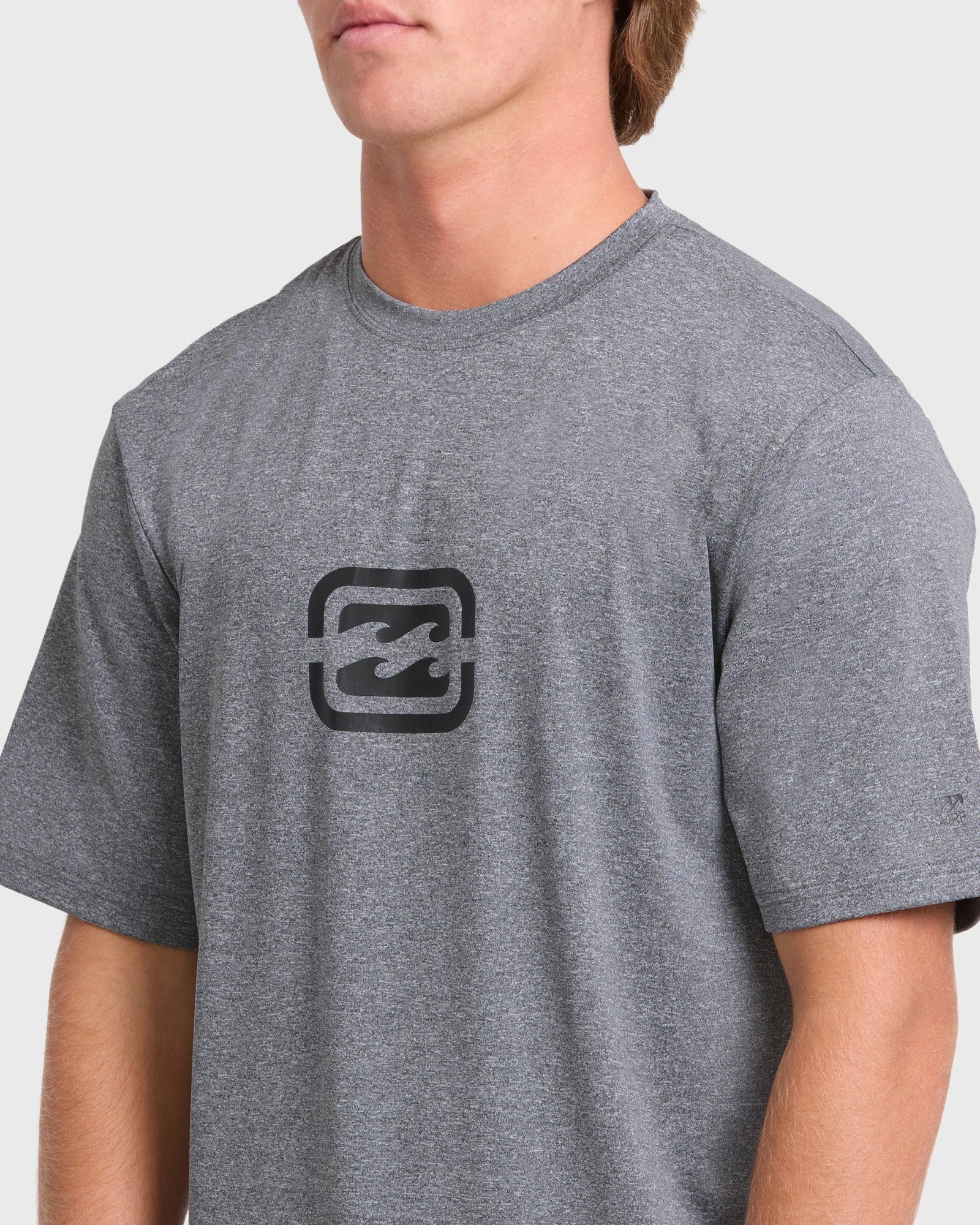 Billabong Men's All Day Wave Loose Fit Short Sleeve Surf Tee - Light Gray Heather