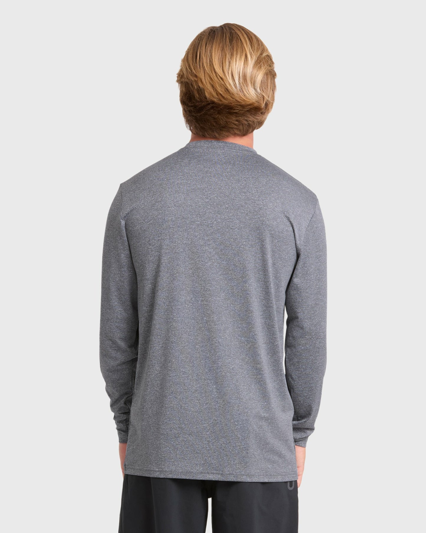 Billabong Men's All Day Wave Long Sleeve Surf Tee - Light Gray Heather