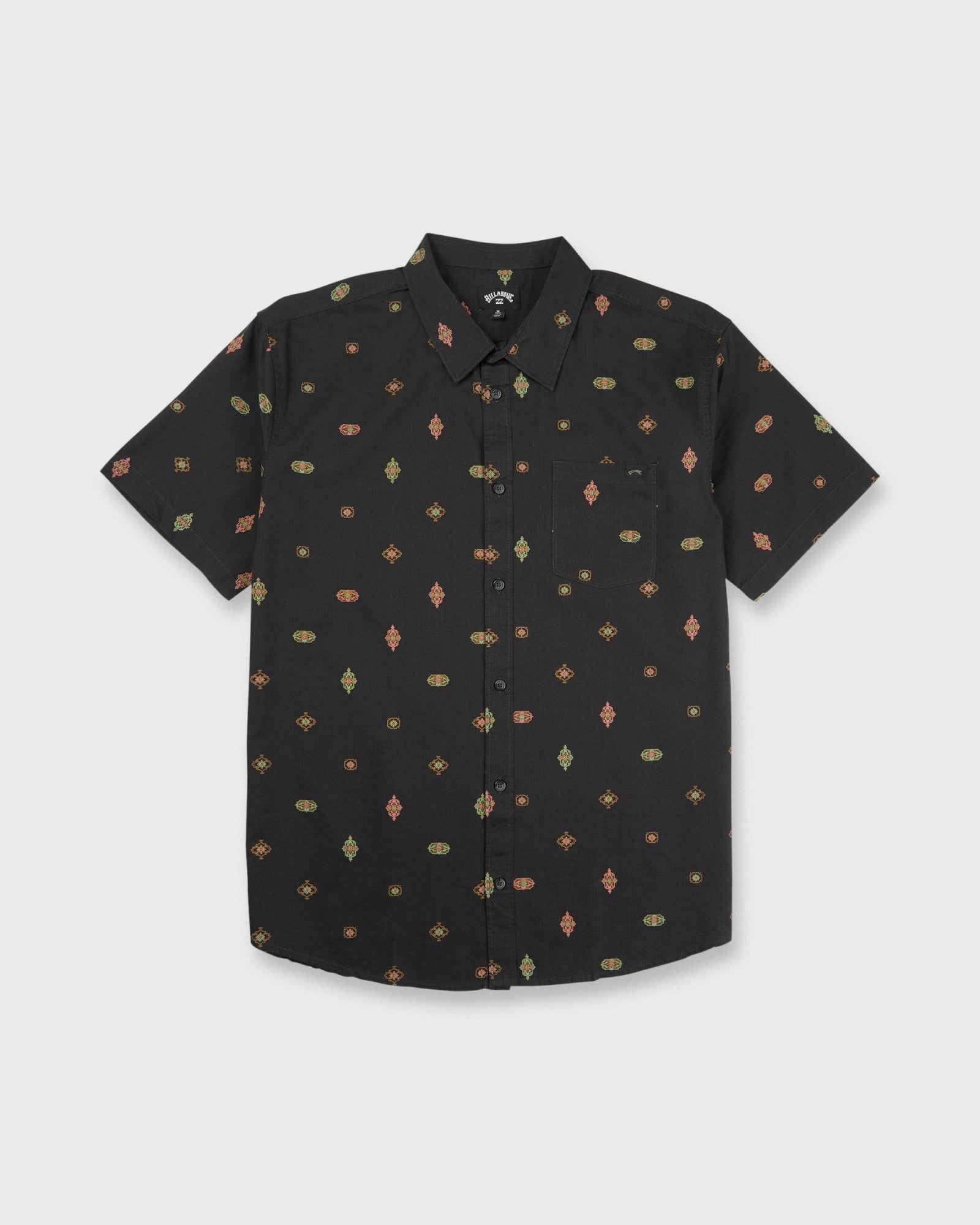 Billabong Men's Sundays Mini Short Sleeve Woven Shirt - Phantom