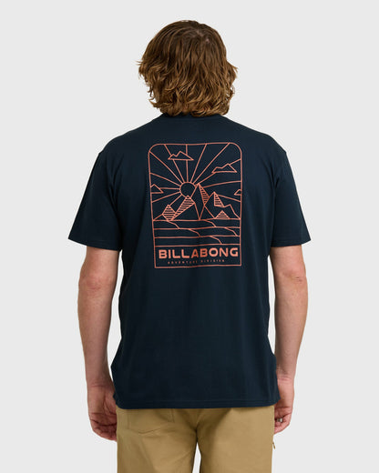 Billabong Men's A\/Div Sundown Short Sleeve T-Shirt - Navy