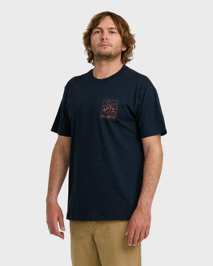 Billabong Men's A\/Div Sundown Short Sleeve T-Shirt - Navy
