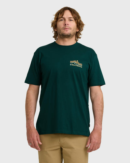 Billabong Men's A\/Div Range Premium Short Sleeve T-Shirt - Spruce Green