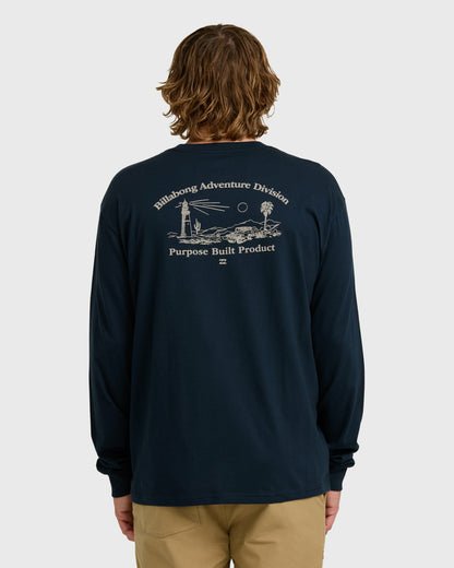 Billabong Men's A\/Div Scenic Route Long Sleeve T-Shirt - Navy