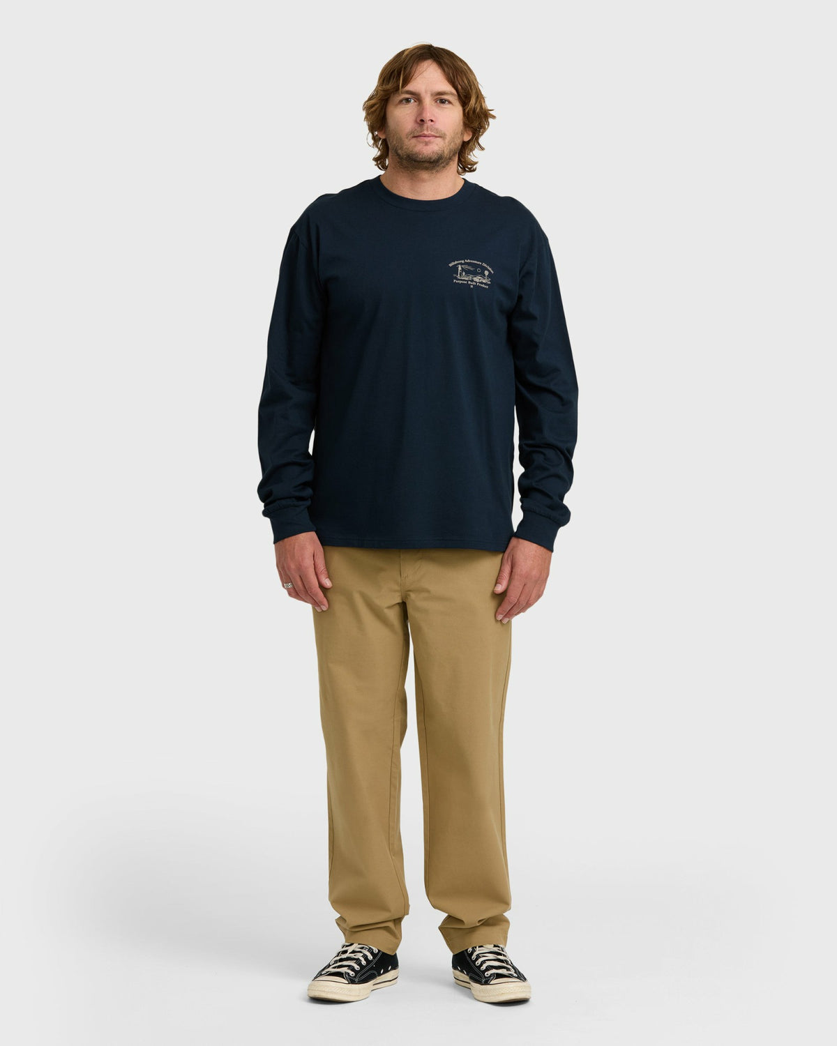 Billabong Men's A\/Div Scenic Route Long Sleeve T-Shirt - Navy