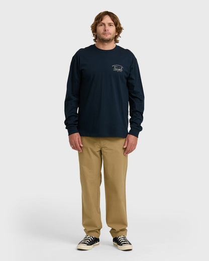 Billabong Men's A\/Div Scenic Route Long Sleeve T-Shirt - Navy