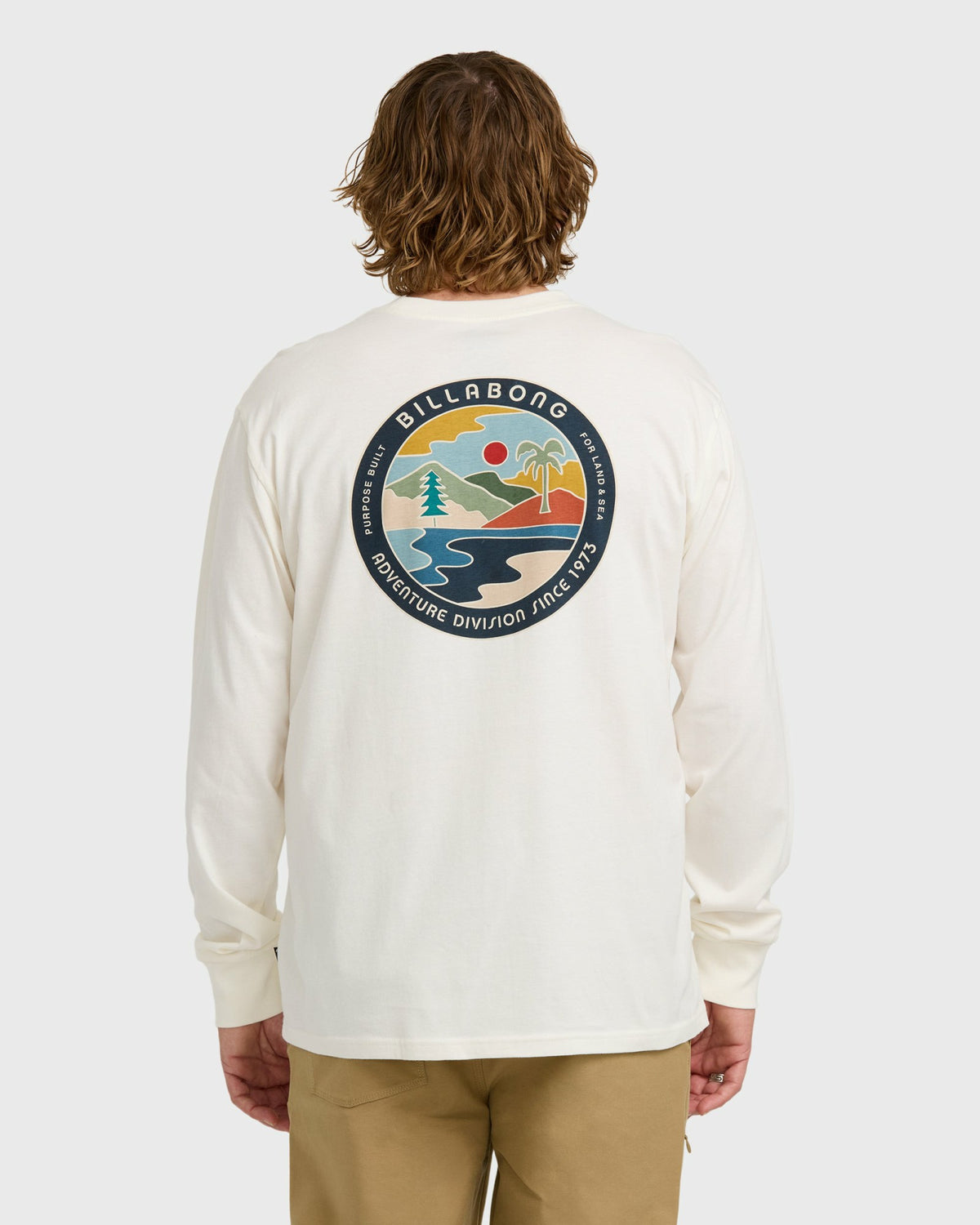 Billabong Men's A\/Div Rockies Long Sleeve T-Shirt - Off White