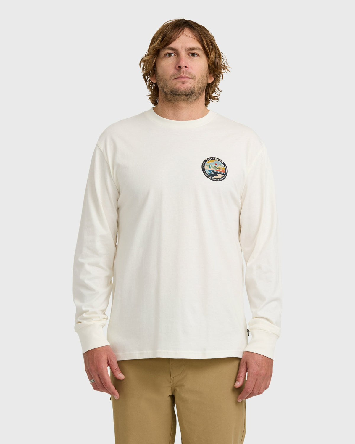 Billabong Men's A\/Div Rockies Long Sleeve T-Shirt - Off White