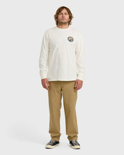 Billabong Men's A\/Div Rockies Long Sleeve T-Shirt - Off White