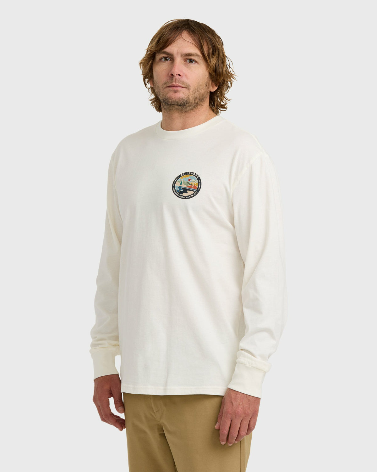 Billabong Men's A\/Div Rockies Long Sleeve T-Shirt - Off White