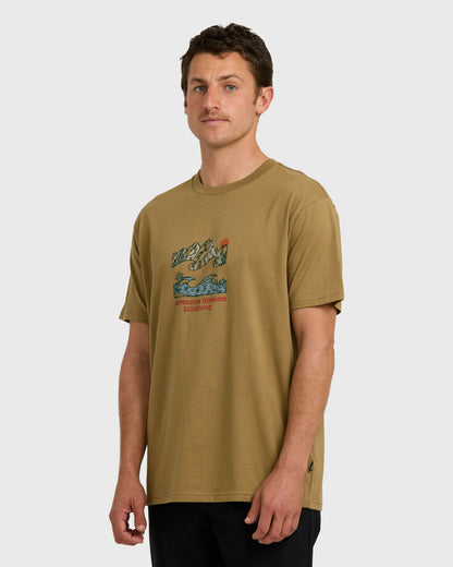 Billabong Men's A\/Div Glimpse Short Sleeve T-Shirt - Gravel