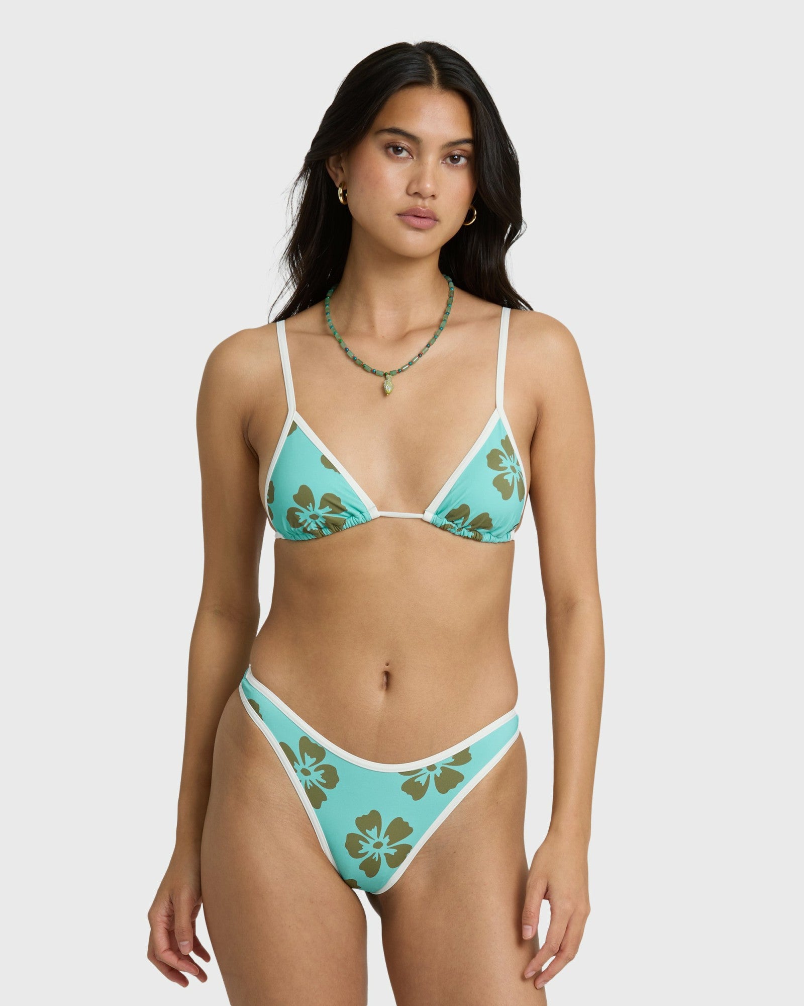 Billabong Women's Last Summer Mini Slide Triangle Bikini Top - Ocean Spray