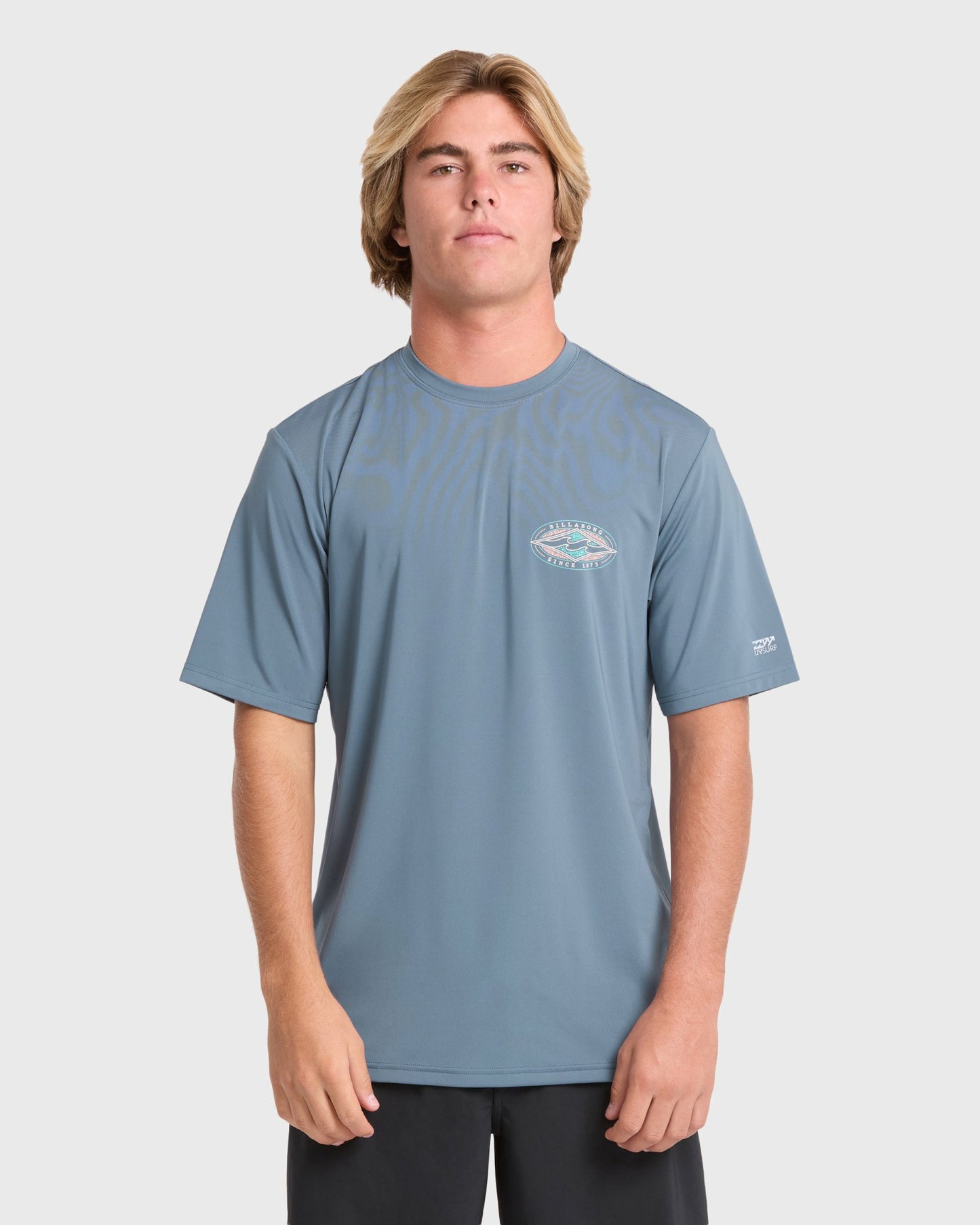 Billabong Men's Rift Short Sleeve Surf Tee - China Blue