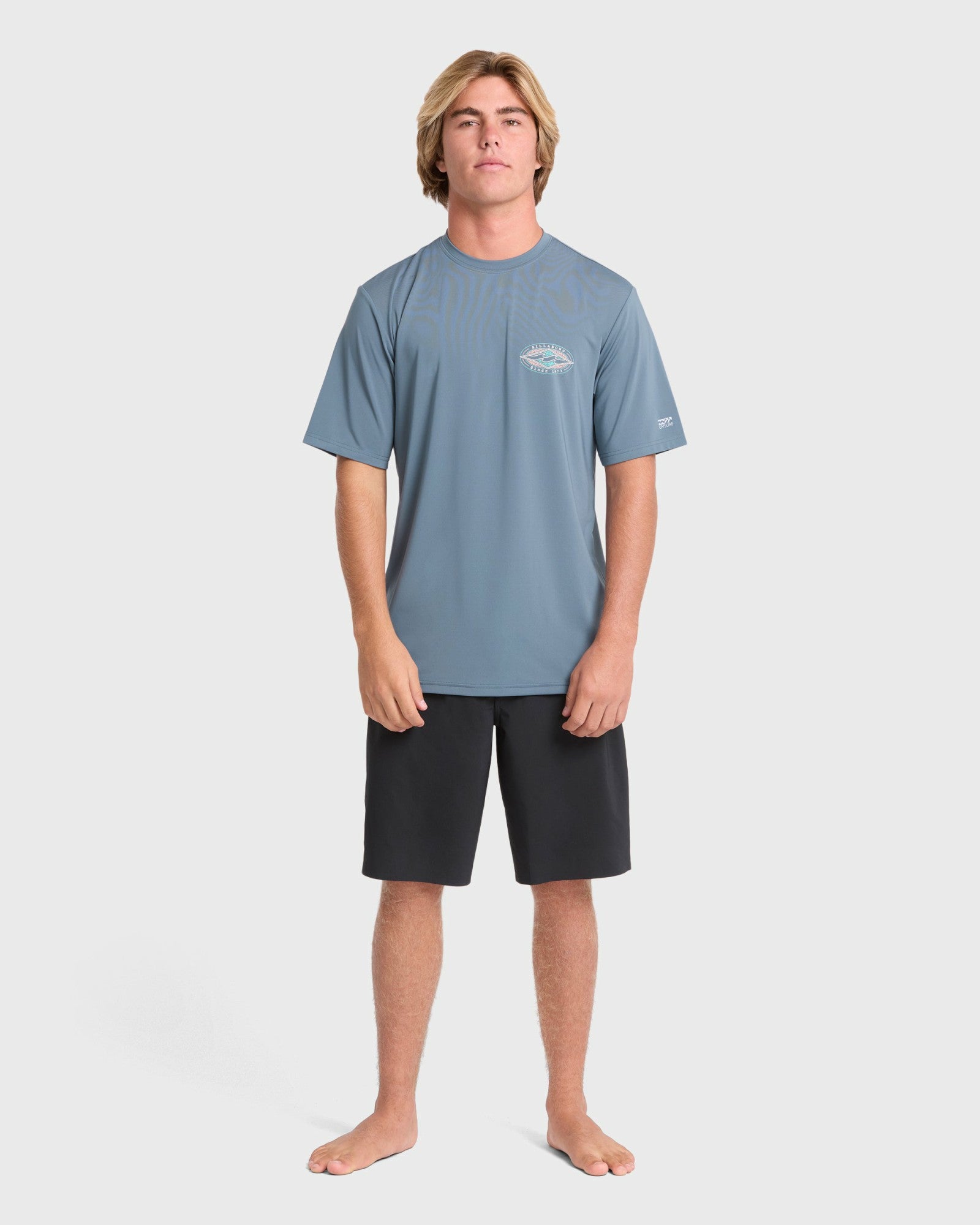 Billabong Men's Rift Short Sleeve Surf Tee - China Blue