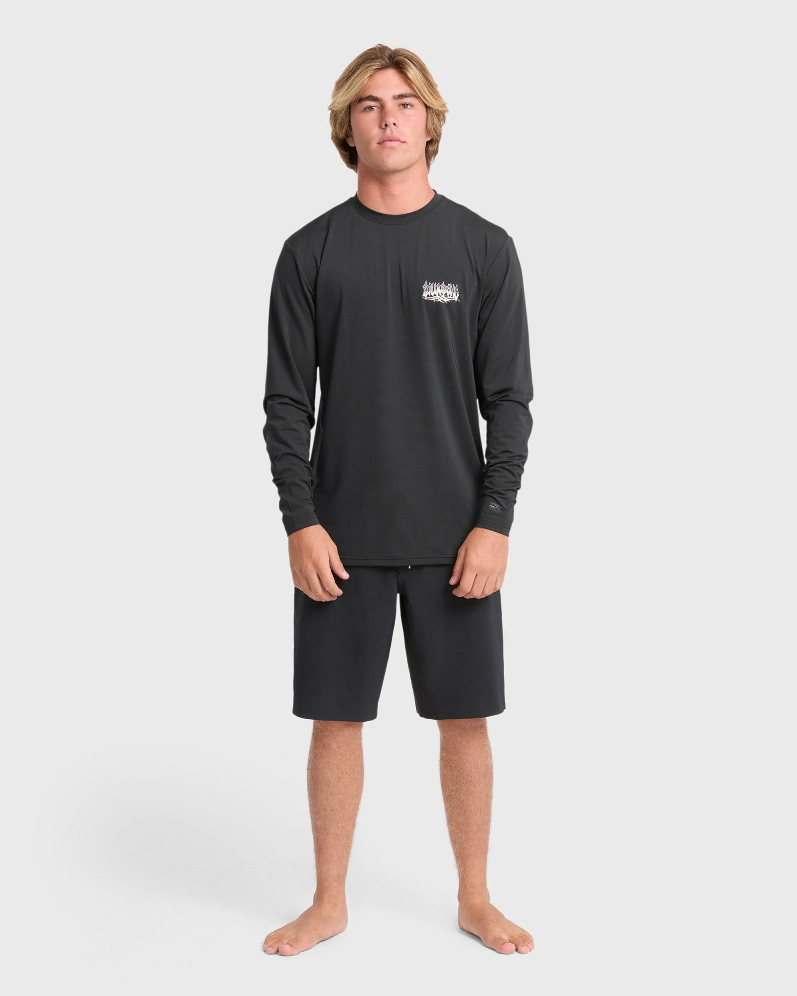 Billabong Men's Primo Pack Loose Fit Long Sleeve Surf Tee - Black