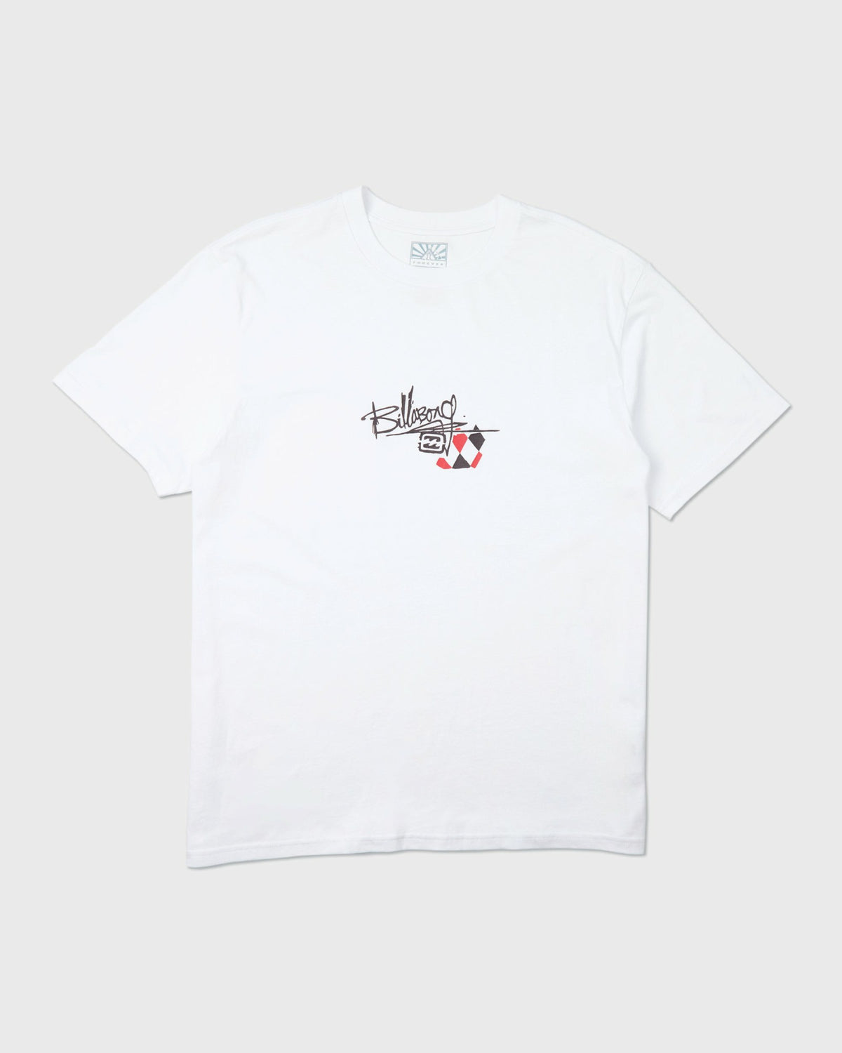Billabong Men's A.I. Argyle Premium Short Sleeve T-Shirt - White