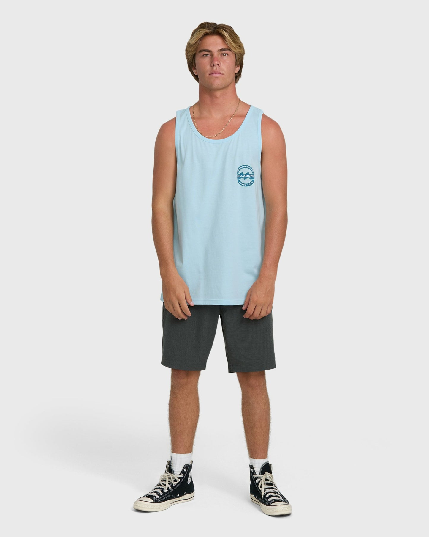 Billabong Men's Hollow Fill Premium Tank Top - Coastal Blue