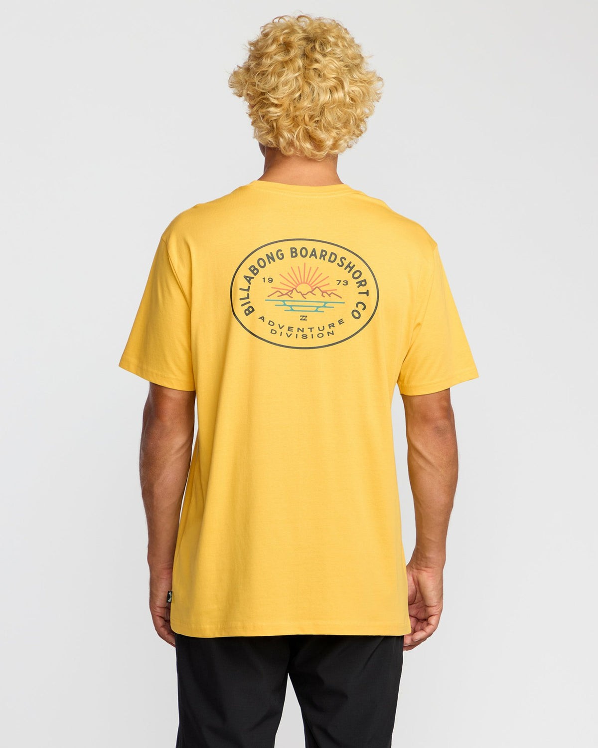 Billabong Men's Sierras A\/Div Short Sleeve T-Shirt - Dust Yellow
