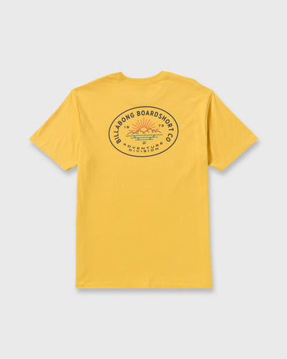 Billabong Men's Sierras A\/Div Short Sleeve T-Shirt - Dust Yellow
