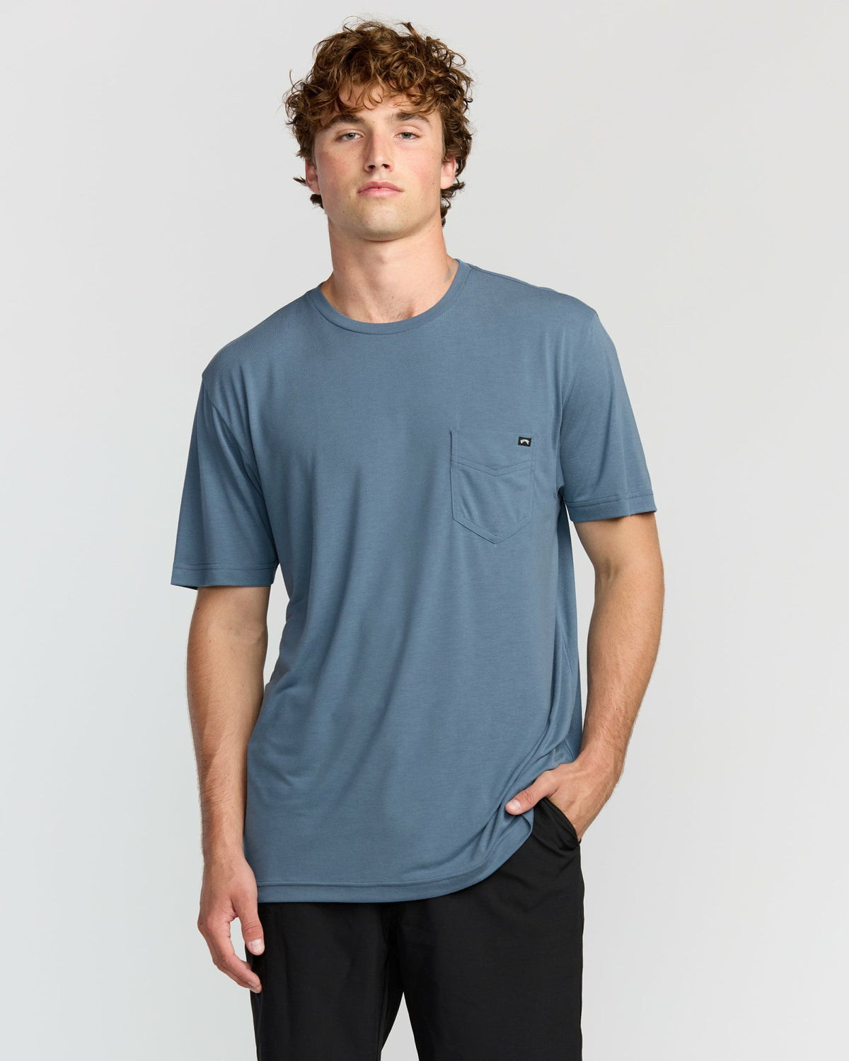 Billabong Men's Eclipse Short Sleeve T-Shirt - Steel Blue