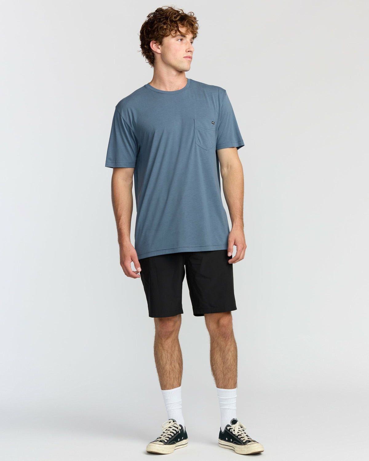 Billabong Men's Eclipse Short Sleeve T-Shirt - Steel Blue