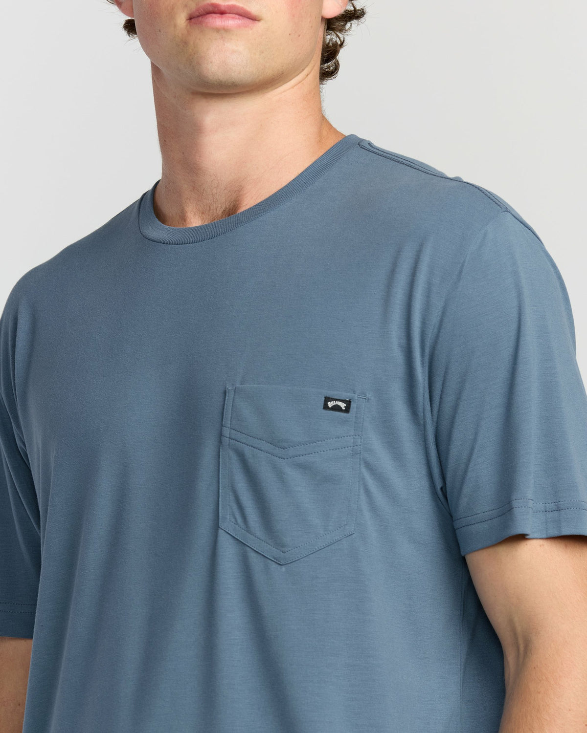 Billabong Men's Eclipse Short Sleeve T-Shirt - Steel Blue